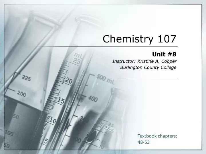 chemistry 107