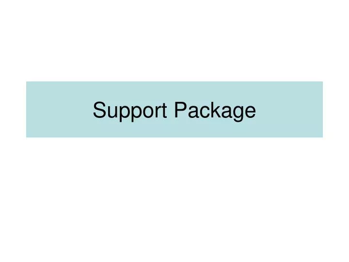 support package