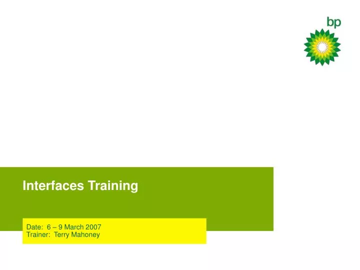 interfaces training