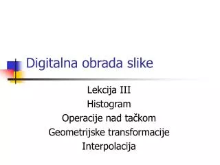 digitalna obrada slike