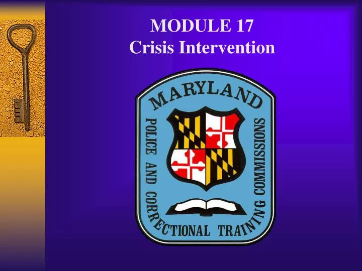 module 17 crisis intervention