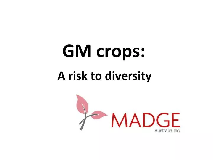 gm crops