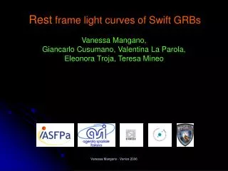 Rest frame light curves of Swift GRBs