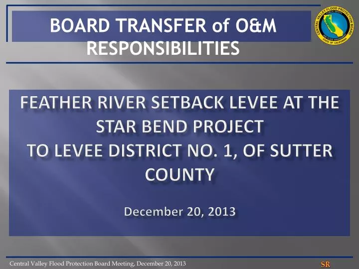 board transfer of o m responsibilities