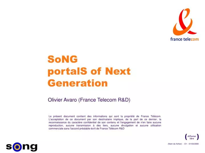 song portals of next generation