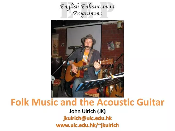 folk music and the acoustic guitar