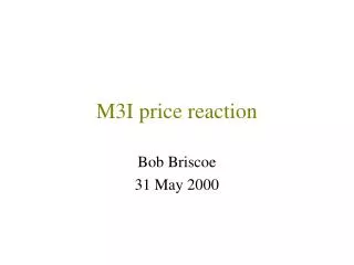 m3i price reaction