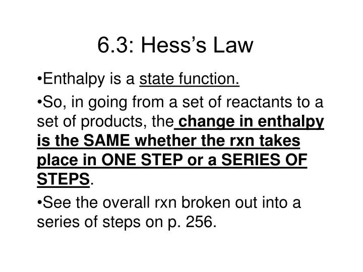 6 3 hess s law