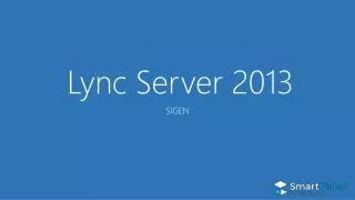 Lync Server 2013