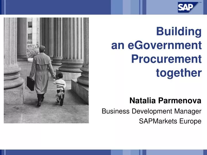 building an egovernment procurement together