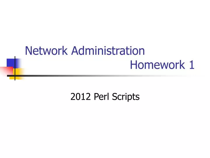 network administration homework 1