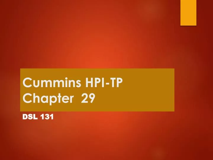 cummins hpi tp chapter 29