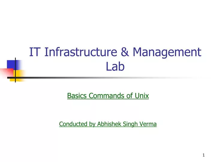 it infrastructure management lab