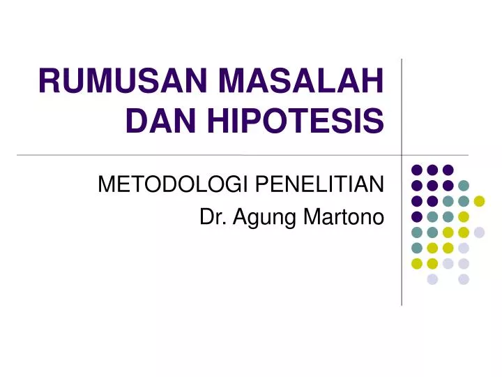 metodologi penelitian dr agung martono
