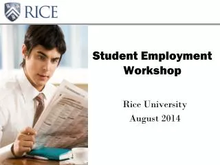 Student Employment Workshop