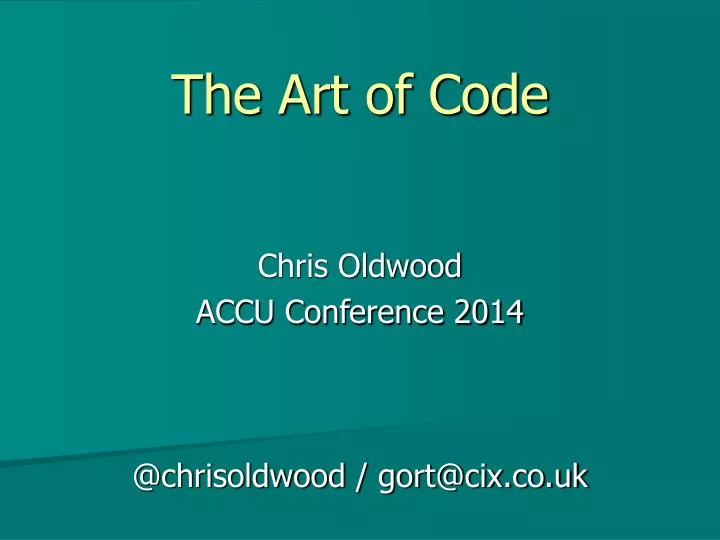 the art of code