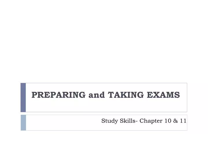 study skills chapter 10 11
