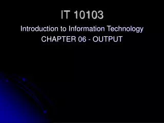 IT 10103