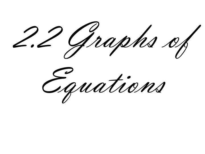 2 2 graphs of equations