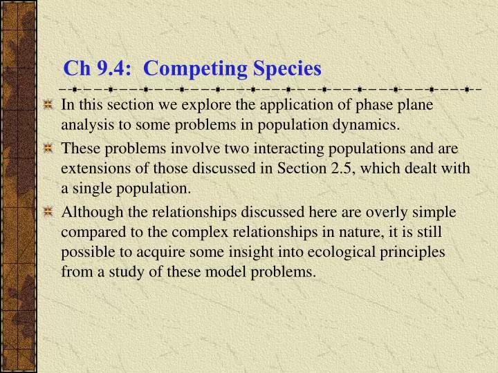 ch 9 4 competing species