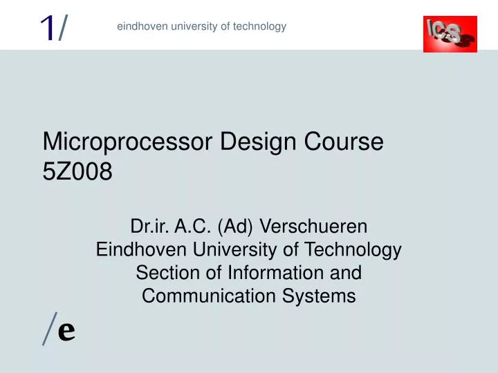 microprocessor design course 5z008