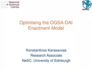 Optimising the OGSA-DAI Enactment Model
