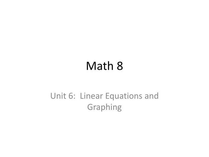 math 8