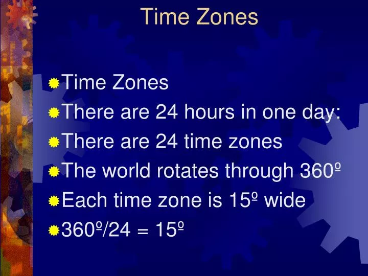 time zones