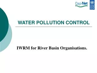 WATER POLLUTION CONTROL