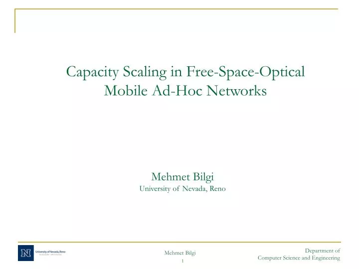 capacity scaling in free space optical mobile ad hoc networks