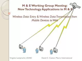 Virginia Lamprecht, USAID David C. Cantor, Macro International