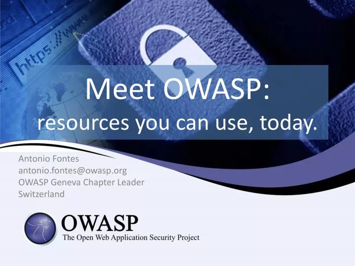 meet owasp resources you can use today