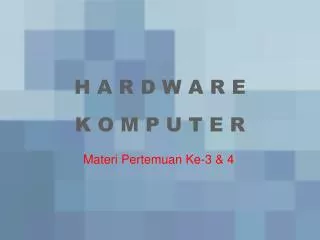 h a r d w a r e k o m p u t e r