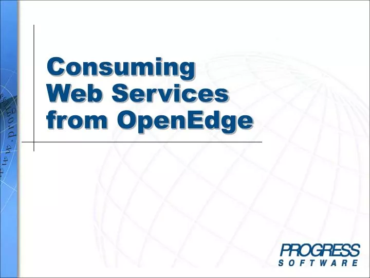 consuming web services from openedge
