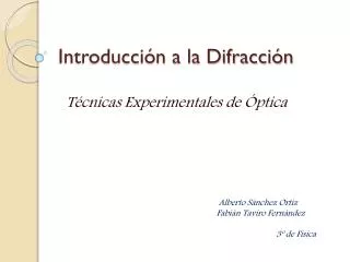 introducci n a la difracci n