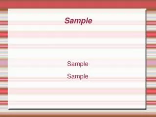 sample sample