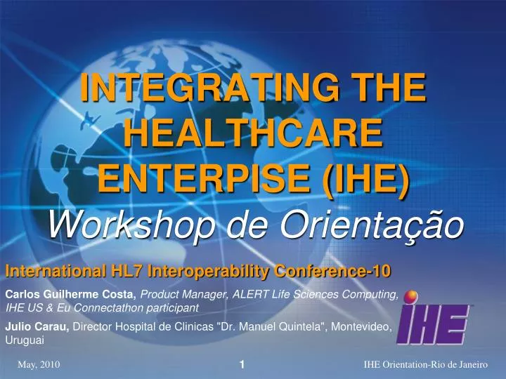 integrating the healthcare enterpise ihe workshop de orienta o