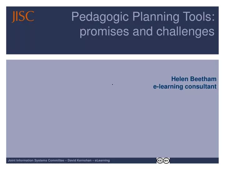 pedagogic planning tools promises and challenges