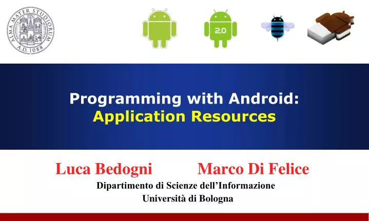 programming with android application resources