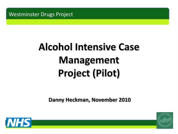 alcohol intensive case management project pilot