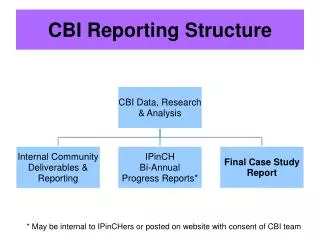 CBI Reporting Structure