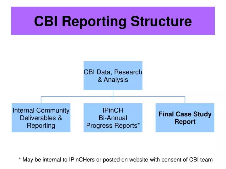 cbi reporting structure