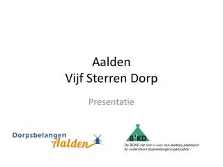 aalden vijf sterren dorp