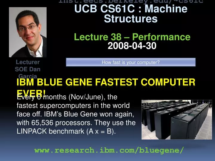 ibm blue gene fastest computer ever