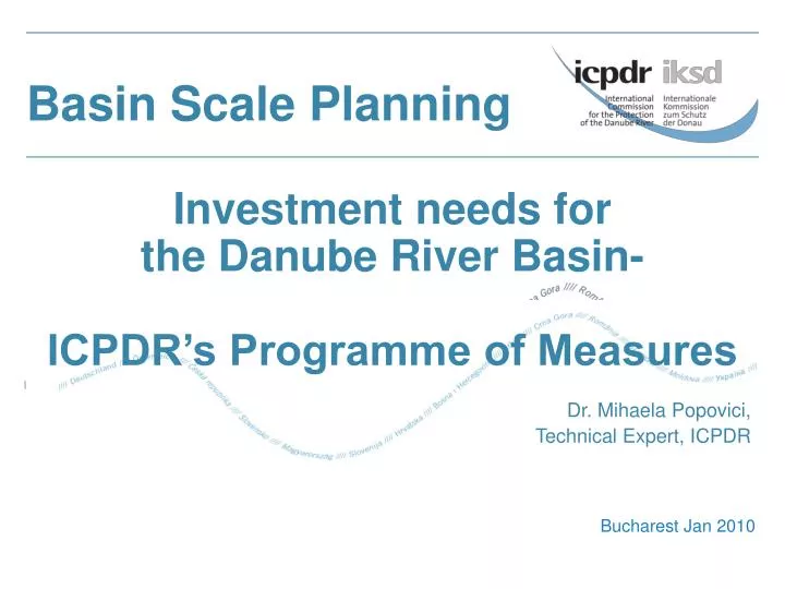 basin scale planning