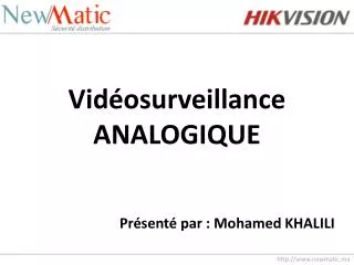 vid osurveillance analogique