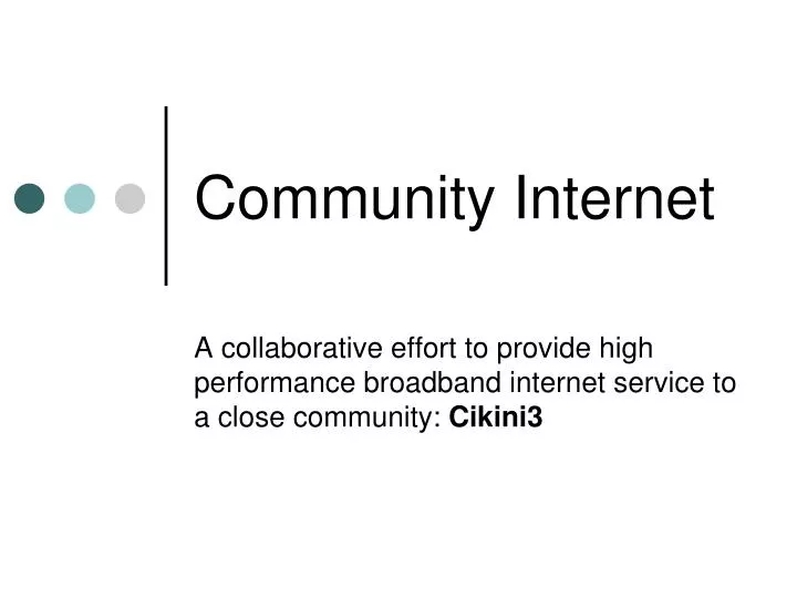 community internet