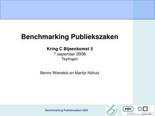 benchmarking publiekszaken