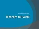 It-tieni u l-ħames forma - slide 1