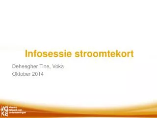 infosessie stroomtekort